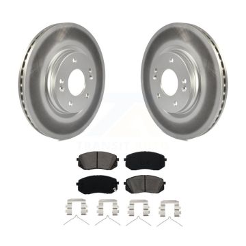 Front Coat Brake Rotors Semi-Metallic Pad Kit For Hyundai Sonata Kona Electric Kia Optima KGS-100508