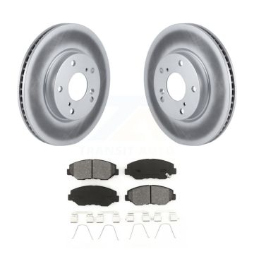 Front Coated Disc Brake Rotors And Semi-Metallic Pads Kit For Honda Civic KGS-100510
