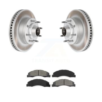 Front Coat Brake Rotors Semi-Metallic Pad Kit For Ford E-350 Super Duty E-250 E-150 E-450 KGS-100532