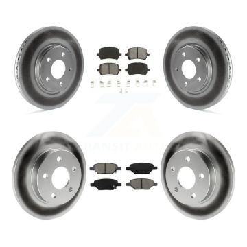 Front Rear Coat Brake Rotor Semi-Metallic Pad Kit For Chevrolet Malibu Pontiac G5 G6 Aura KGS-100561