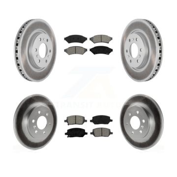 Front Rear Coat Brake Rotors Semi-Metallic Pad Kit For Pontiac Montana Chevrolet Uplander KGS-100578