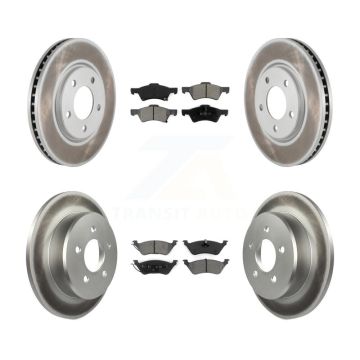 Front Rear Coat Brake Rotor Semi-Metallic Pad Kit For Dodge Grand Caravan Chrysler Town & KGS-100683