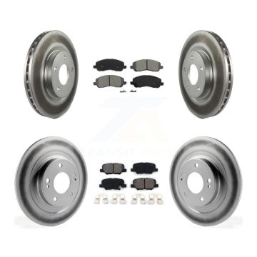 Front Rear Coat Disc Brake Rotor Semi-Metallic Pad Kit For Mitsubishi RVR Outlander Sport KGS-100706