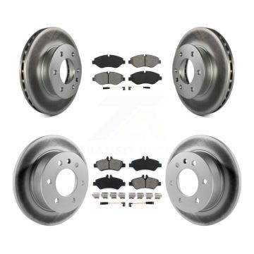 Front Rear Coated Brake Rotor Semi-Metallic Pad Kit For Sprinter 2500 Mercedes-Benz Dodge KGS-100709