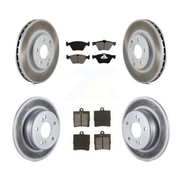 Front Rear Coated Brake Rotors Semi-Metallic Pad Kit For Chrysler Crossfire Mercedes-Benz KGS-100769
