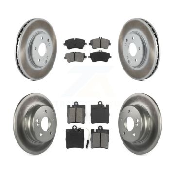 Front Rear Coat Brake Rotor Semi-Metallic Pad Kit For Mercedes-Benz C280 C240 CLK350 C320 KGS-100770