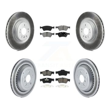Front Rear Coat Brake Rotor Semi-Metallic Pad Kit For Mercedes-Benz ML350 GL350 GL320 G55 KGS-100916