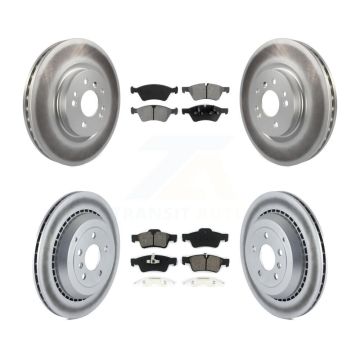Front Rear Coat Brake Rotors Semi-Metallic Pad Kit For Mercedes-Benz ML500 R320 R350 R500 KGS-100918