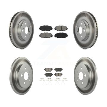 Front Rear Coat Brake Rotors Semi-Metallic Pad Kit For Toyota Corolla Matrix Pontiac Vibe KGS-101001
