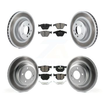 Front Rear Coat Brake Rotor Semi-Metallic Pad Kit For BMW 335i xDrive X1 335xi 335is 335d KGS-101016