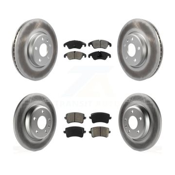 Front Rear Coat Disc Brake Rotors Semi-Metallic Pad Kit For Audi Q5 A4 Quattro A5 allroad KGS-101082