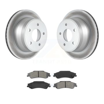 Rear Coated Brake Rotor & Semi-Metallic Pad Kit For Chevrolet GMC Blazer S10 Jimmy Sonoma KGS-101122