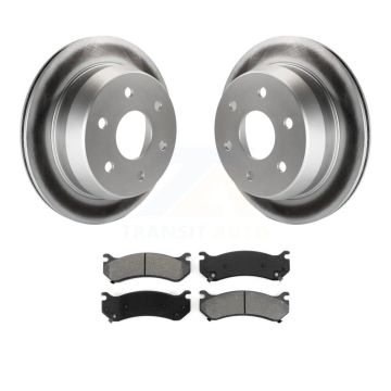 Rear Coat Brake Rotors Semi-Metallic Pad Kit For Chevrolet Silverado 2500 HD Suburban GMC KGS-101123