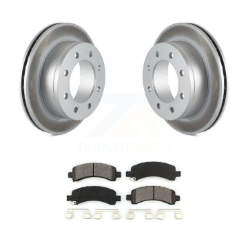 Rear Coated Brake Rotors Semi-Metallic Pad Kit For GMC Chevrolet Savana 2500 Express 3500 KGS-101128