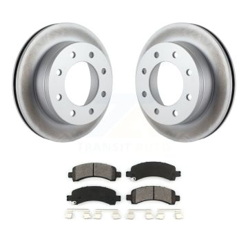 Rear Coated Brake Rotors Semi-Metallic Pad Kit For Chevrolet GMC Express 2500 Savana 3500 KGS-101130