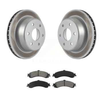 Rear Coat Brake Rotor Semi-Metallic Pad Kit For Chevrolet GMC Silverado 1500 Sierra Yukon KGS-101133