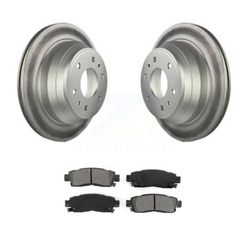 Rear Coated Brake Rotors Semi-Metallic Pad Kit For Chevrolet GMC Trailblazer Envoy XL EXT KGS-101140
