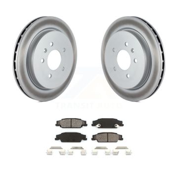 Rear Coated Disc Brake Rotors And Semi-Metallic Pads Kit For Cadillac CTS STS KGS-101142