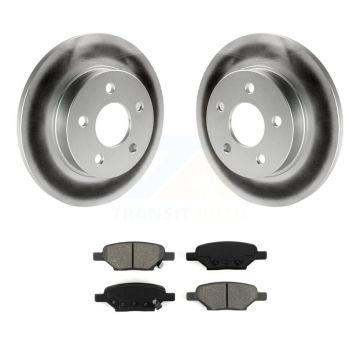 Rear Coat Brake Rotor Semi-Metallic Pad Kit For Chevrolet Malibu Pontiac Cobalt G5 G6 Ion KGS-101144