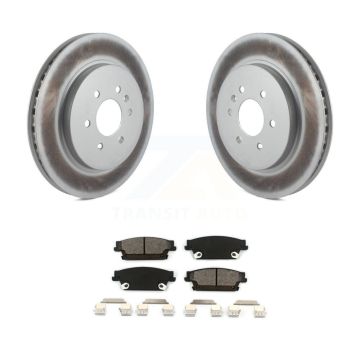 Rear Coated Disc Brake Rotors And Semi-Metallic Pads Kit For Cadillac SRX KGS-101145