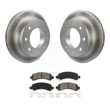Rear Coated Brake Rotors Semi-Metallic Pad Kit For GMC Chevrolet Savana 3500 2500 Express KGS-101149