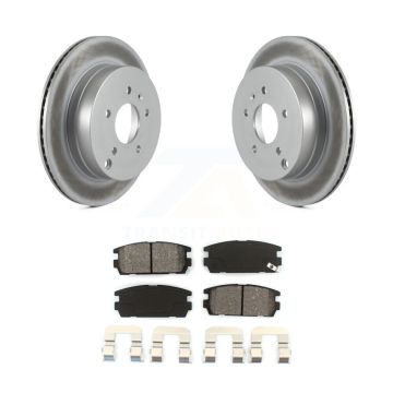 Rear Coat Brake Rotors Semi-Metallic Pad Kit For Chevrolet Equinox Pontiac Torrent Saturn KGS-101155