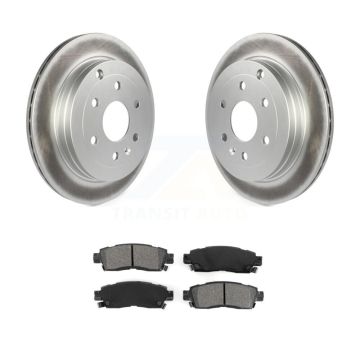 Rear Coat Brake Rotor Semi-Metallic Pad Kit For GMC Acadia Buick Enclave Chevrolet Saturn KGS-101156