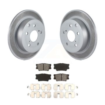 Rear Coated Disc Brake Rotors And Semi-Metallic Pads Kit For Toyota Matrix Pontiac Vibe KGS-101159