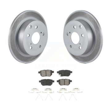 Rear Coated Disc Brake Rotors And Semi-Metallic Pads Kit For 2010 Toyota Matrix XRS KGS-101160