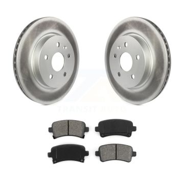 Rear Coated Brake Rotors Semi-Metallic Pad Kit For Chevrolet Buick Malibu Impala LaCrosse KGS-101166