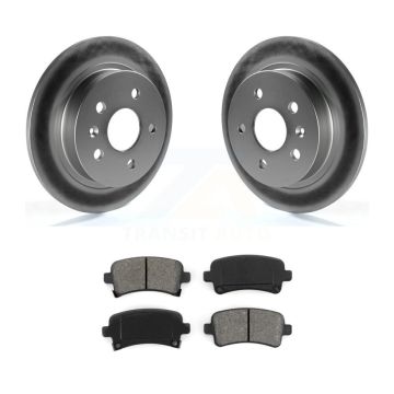 Rear Coated Brake Rotor & Semi-Metallic Pad Kit For Chevrolet Malibu Buick Regal LaCrosse KGS-101167
