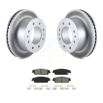 Rear Coat Disc Brake Rotor Semi-Metallic Pad Kit For 2011 Chevrolet Silverado 1500 Hybrid KGS-101168