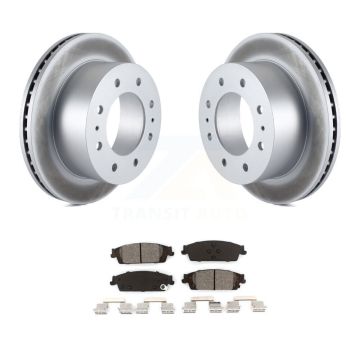 Rear Coated Disc Brake Rotors And Semi-Metallic Pads Kit For Chevrolet Suburban KGS-101170