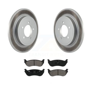 Rear Coated Disc Brake Rotors Semi-Metallic Pad Kit For Ford Explorer Mercury Mountaineer KGS-101184