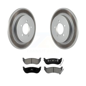 Rear Coated Disc Brake Rotor & Semi-Metallic Pad Kit For Ford Explorer Sport Trac Mercury KGS-101185