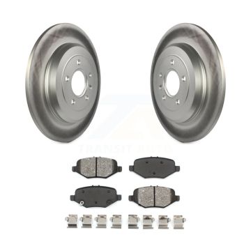 Rear Coated Brake Rotor Semi-Metallic Pad Kit For Ford Explorer Without Heavy Duty Brakes KGS-101209