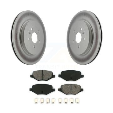 Rear Coat Brake Rotors Semi-Metallic Pad Kit For Ford Explorer Police Interceptor Utility KGS-101214