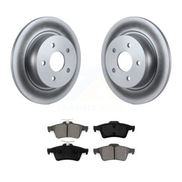 Rear Coated Disc Brake Rotors Semi-Metallic Pad Kit For Ford Escape Transit Connect C-Max KGS-101216