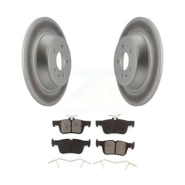 Rear Coated Brake Rotors Semi-Metallic Pad Kit For Ford Escape Fusion Lincoln MKC MKX MKZ KGS-101218