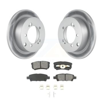 Rear Coated Disc Brake Rotors And Semi-Metallic Pads Kit For Mitsubishi Lancer Outlander KGS-101225