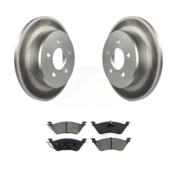 Rear Coat Disc Brake Rotors Semi-Metallic Pad Kit For Dodge Grand Caravan Chrysler Town & KGS-101228
