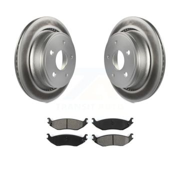 Rear Coated Disc Brake Rotors And Semi-Metallic Pads Kit For Dodge Ram 1500 KGS-101230