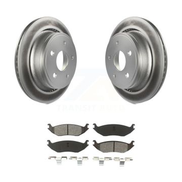 Rear Coated Brake Rotor Semi-Metallic Pad Kit For Ram 1500 Classic Dodge Durango Chrysler KGS-101231