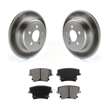 Rear Coated Brake Rotor & Semi-Metallic Pad Kit For Dodge Chrysler 300 Charger Challenger KGS-101236