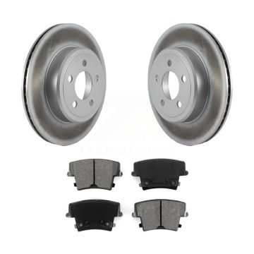 Rear Coated Brake Rotor & Semi-Metallic Pad Kit For Dodge Chrysler 300 Charger Challenger KGS-101237