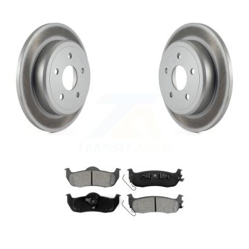 Rear Coated Disc Brake Rotors And Semi-Metallic Pad Kit For Jeep Grand Cherokee Commander KGS-101238