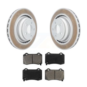 Rear Coated Brake Rotor & Semi-Metallic Pad Kit For Dodge Charger Chrysler 300 Challenger KGS-101239