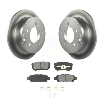 Rear Coat Brake Rotors Semi-Metallic Pad Kit For Jeep Mitsubishi Lancer Patriot Dodge 200 KGS-101242