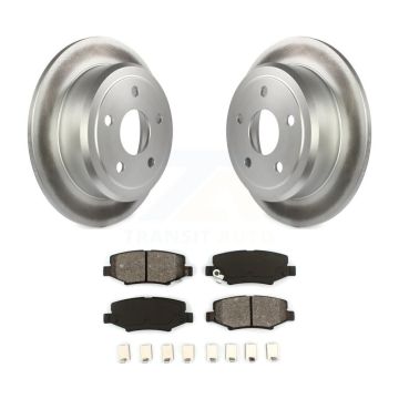 Rear Coated Disc Brake Rotors And Semi-Metallic Pads Kit For Jeep Wrangler JK KGS-101244