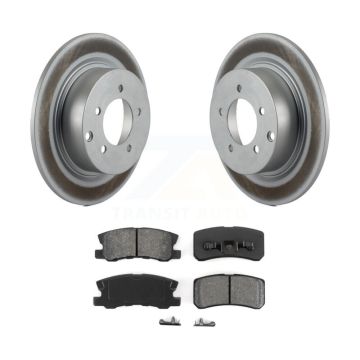 Rear Coated Brake Rotor Semi-Metallic Pad Kit For Jeep Mitsubishi Patriot Lancer Chrysler KGS-101245
